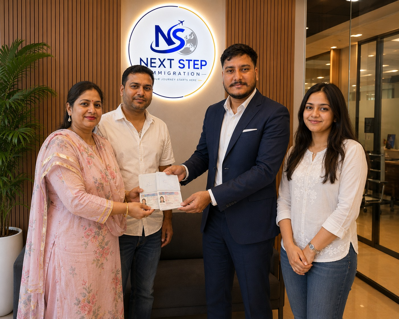 Client visa success moment